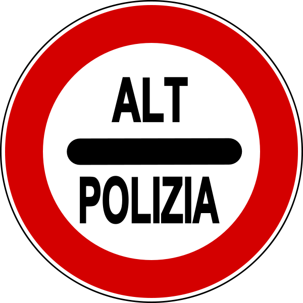 Ignorare “l’Alt” della Polizia non è reato