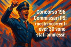 Concorso 196 Commissari PS 2025: l’avv. Romano vince, ammessi gli over 30