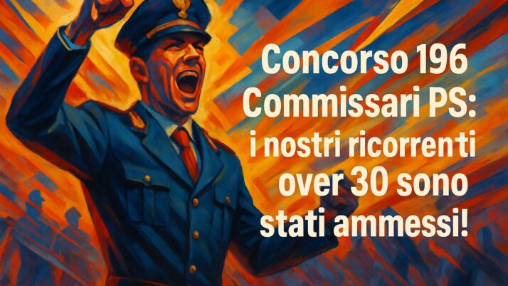 Concorso 196 Commissari PS 2025: l’avv. Romano vince, ammessi gli over 30