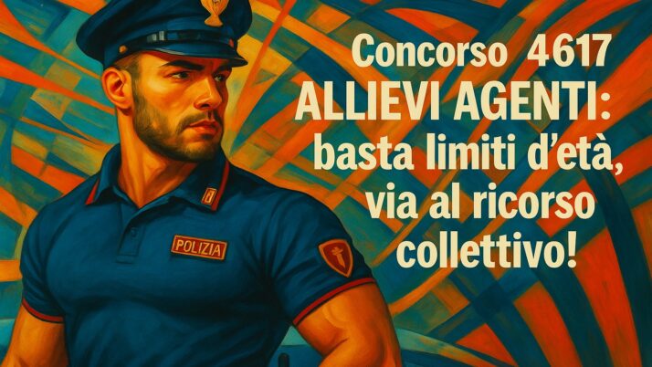 Concorso 4617 Allievi Agenti PS: “vecchi” a 26 anni. Via al ricorso collettivo!