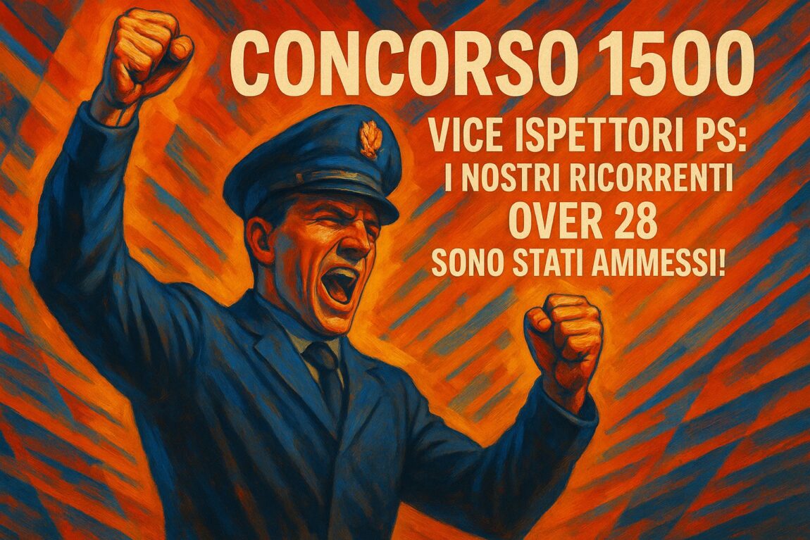 Concorso 1500 Vice Ispettori PS: l’avv. Romano vince, ammessi gli over 28
