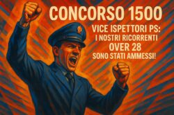 Concorso 1500 Vice Ispettori PS: l’avv. Romano vince, ammessi gli over 28