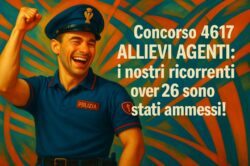 Concorso 4617 Allievi Agenti PS 2025: l’avv. Romano vince, ammessi gli over 26