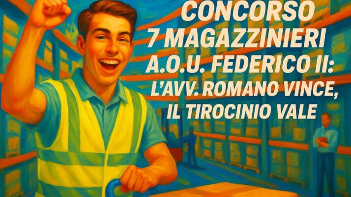 Ricorso Magazzinieri Federico II: il tirocinio vale, il TAR conferma l’ammissione