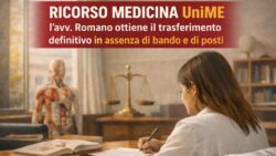 Ricorso Università Messina: trasferita in via definitiva a Medicina per motivi di salute
